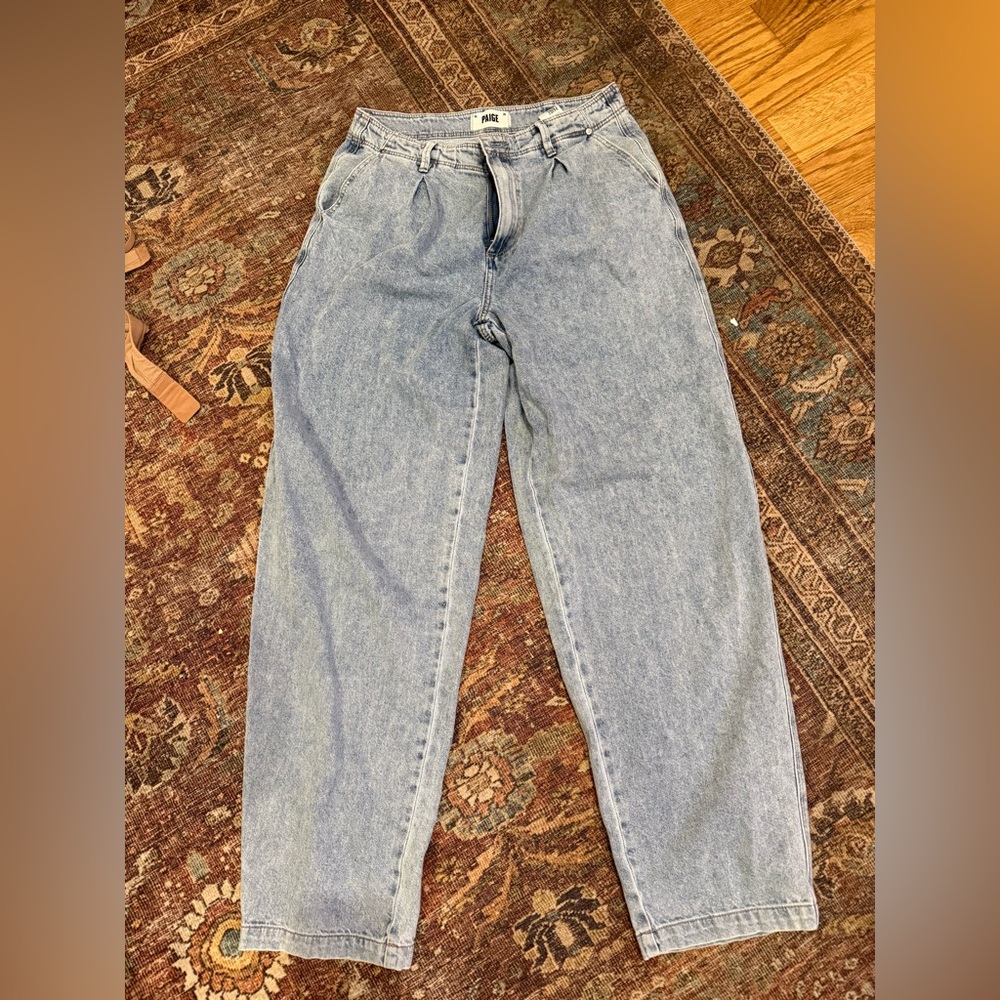 Paige Bella pleated trouser jeans
